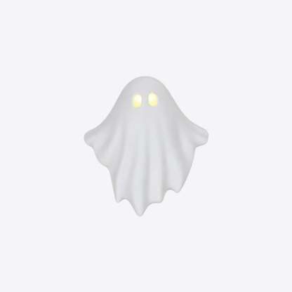 👻✨Luminous Ghost Ornament – Cute LED Halloween Tabletop Decor for Mantel, Shelf & Entryway