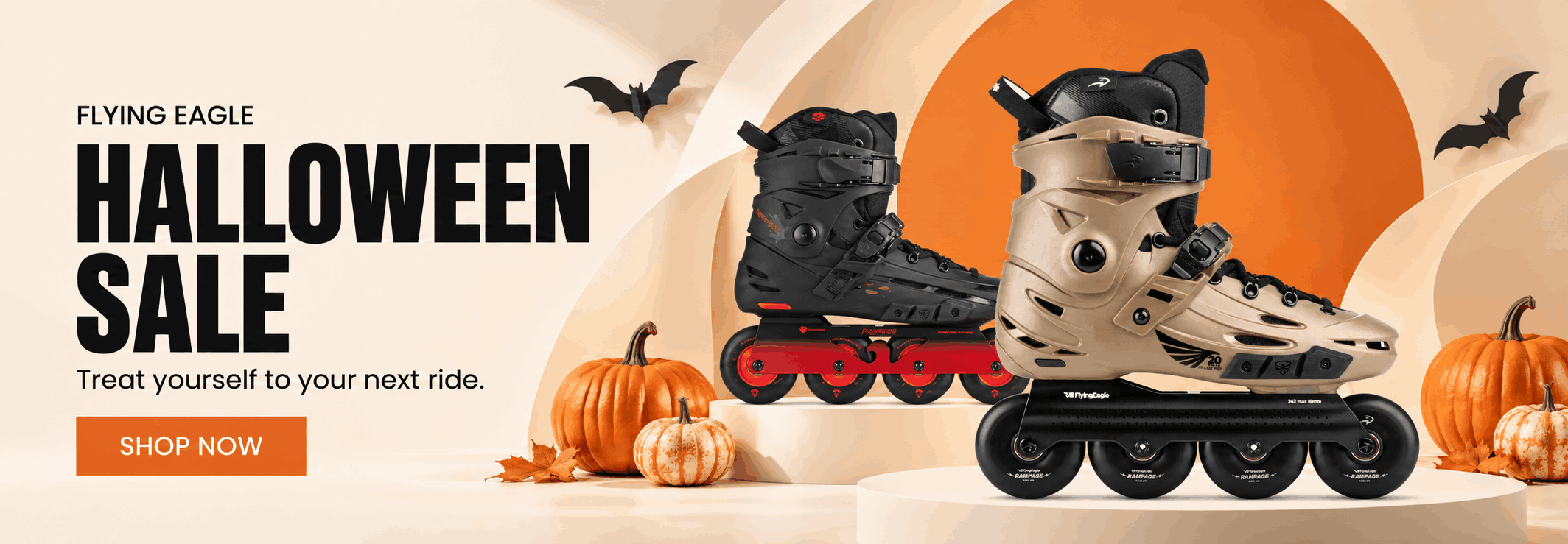 Flying Eagle Skate Halloween Banner