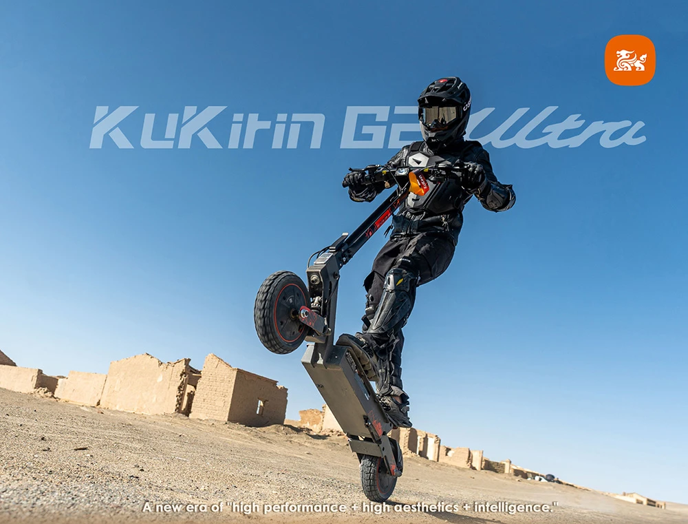 KuKirin G2 Ultra Folding Electric Scooter, 800W*2 Motor, 48V 18Ah Battery, 10 inch Tires, 50km/h Max Speed, 55km Max Range, Front & Rear Disc Brake, Front & Rear Spring Shock Absorbers