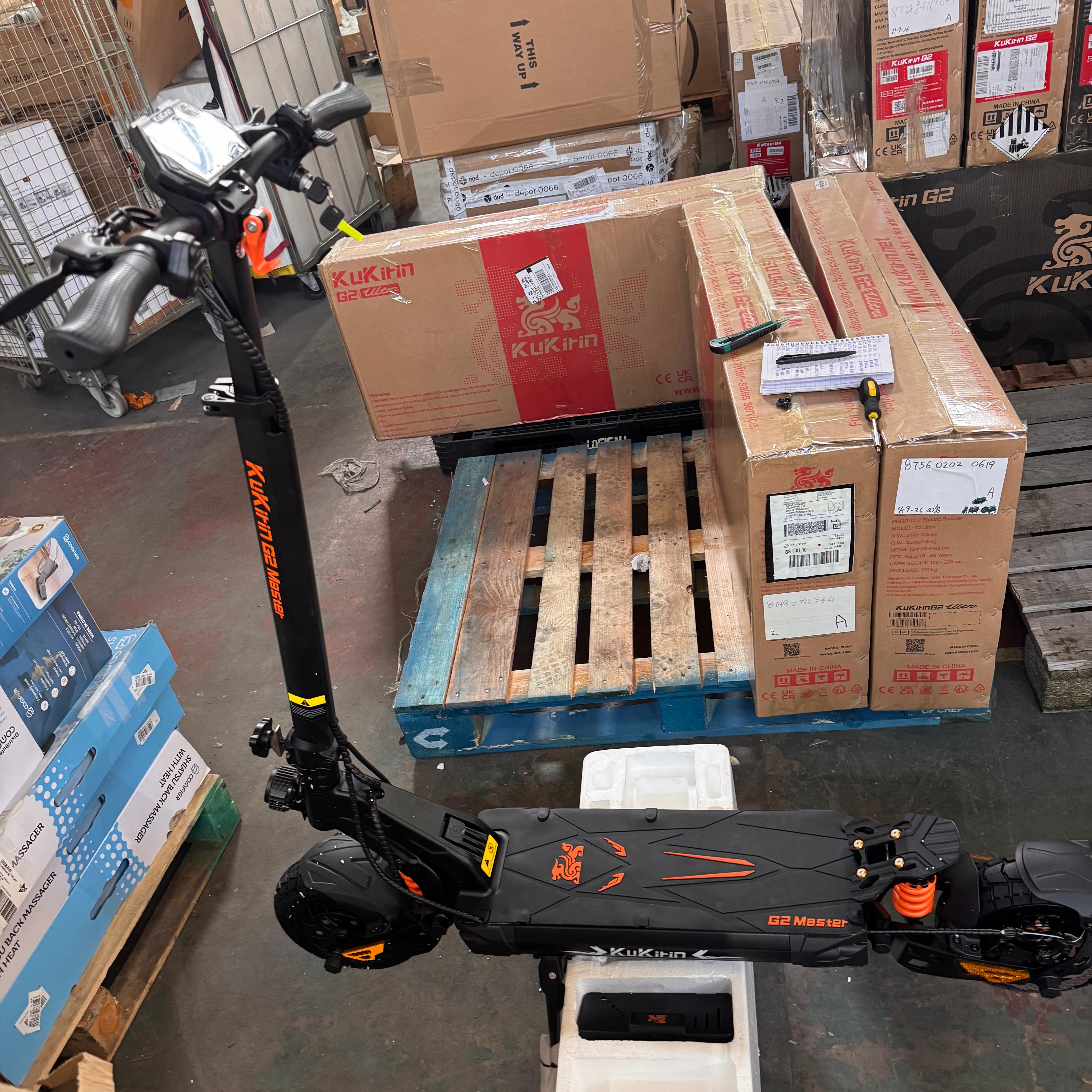 Used Kukirin G2 Master 52V 20.8Ah battery, 60KM/H Max Speed, 1000W*2 drive moto used scooterr Electric Scooter
