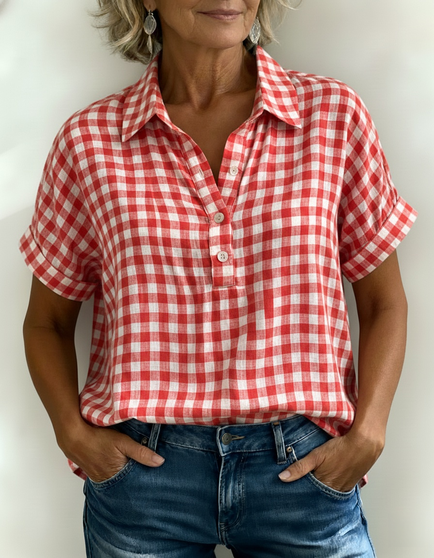 New Arrivals🔥Women’s Gingham Check Shirt