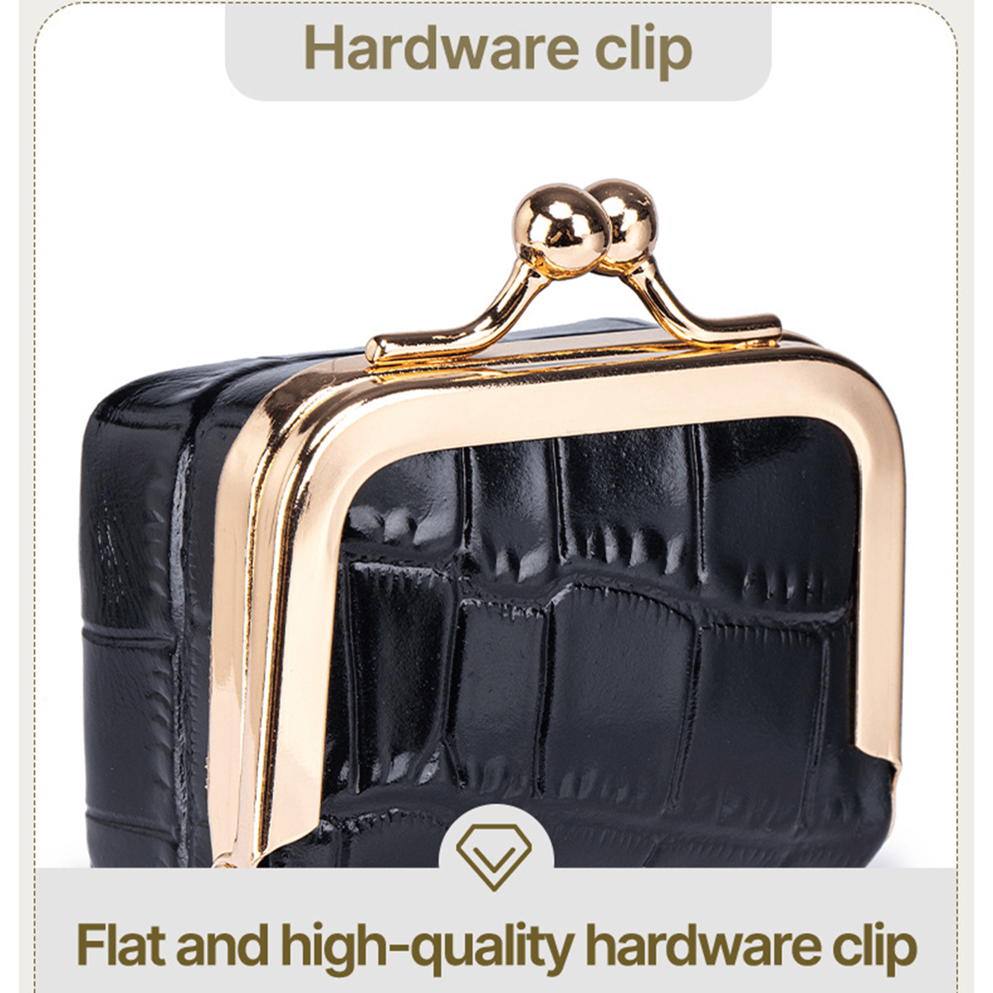 🐊 Genuine Leather Crocodile-Pattern Mini Jewelry Case