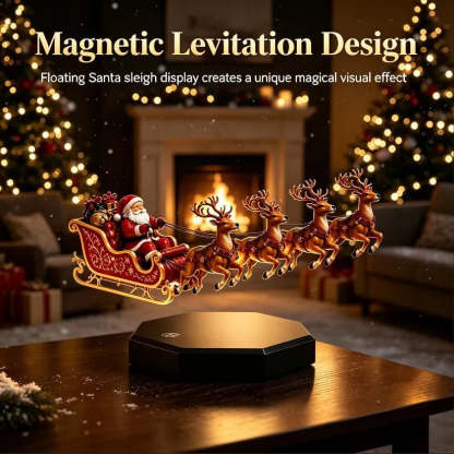 Floating Santa Sleigh Magnetic Levitation Christmas Display