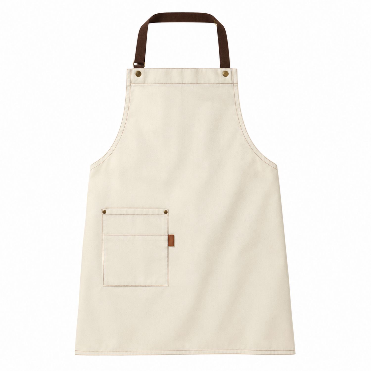 Delantal de Cocina Beige con Correas Ajustables