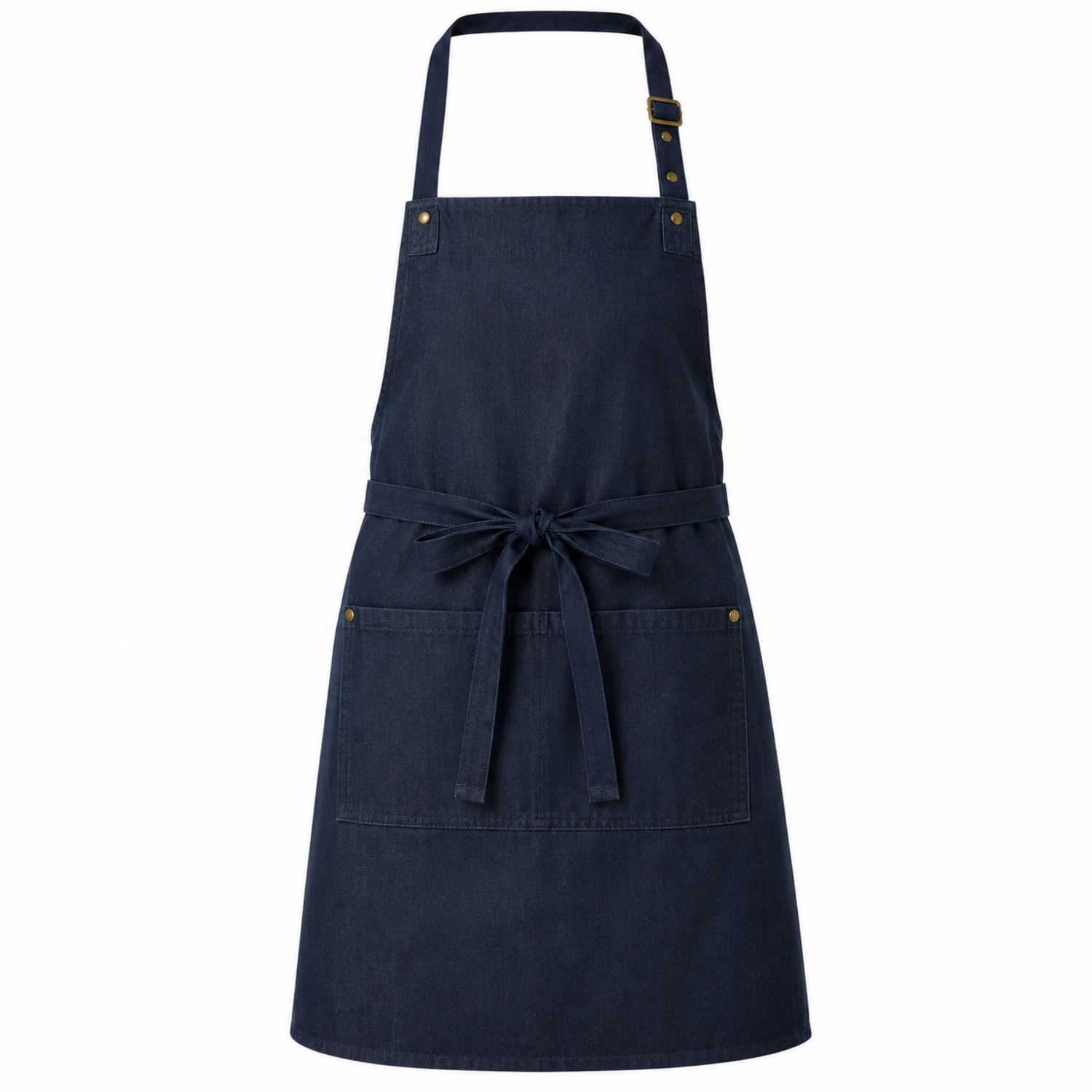 Delantal Ajustable Azul Marino con Bolsillo Frontal para Cocina