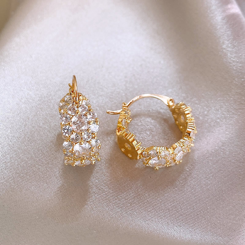 14K Gold-Plated Luxury Purple Sakura Earrings
