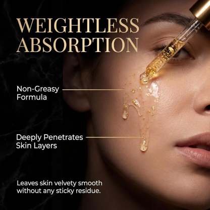 24K Gold Serum for Face, 2-Pack Anti-Aging Moisturizer with Vitamins