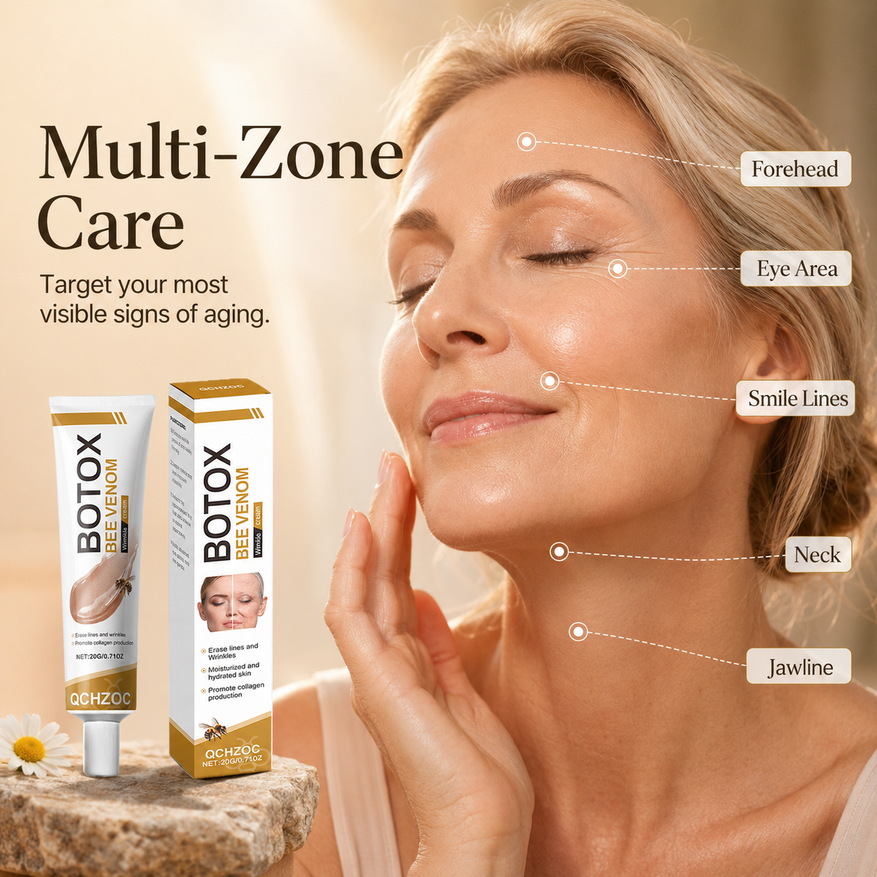 Botox Bee Venom Anti-Wrinkle Firming Cream – Targets All Types of Wrinkles for Younger-Looking Skin ✨