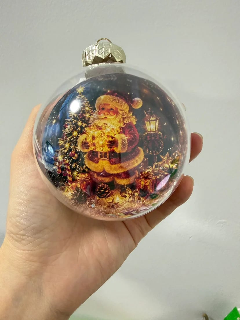 Customer light-up Christmas ornament