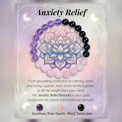 Protection Strength & Grounding Energy Black Onyx Faceted Black Glitter Stone Bracelet