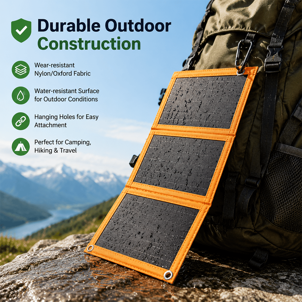 ☀️ Portable Foldable Solar Panel Charger