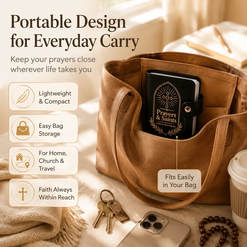 📖Premium Leather Prayer Card Holder Set – Includes Daily Prayer Cards for Faith, Reflection & Inspiration