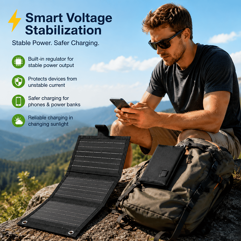 ☀️ Portable Foldable Solar Panel Charger