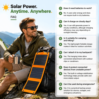 ☀️ Portable Foldable Solar Panel Charger