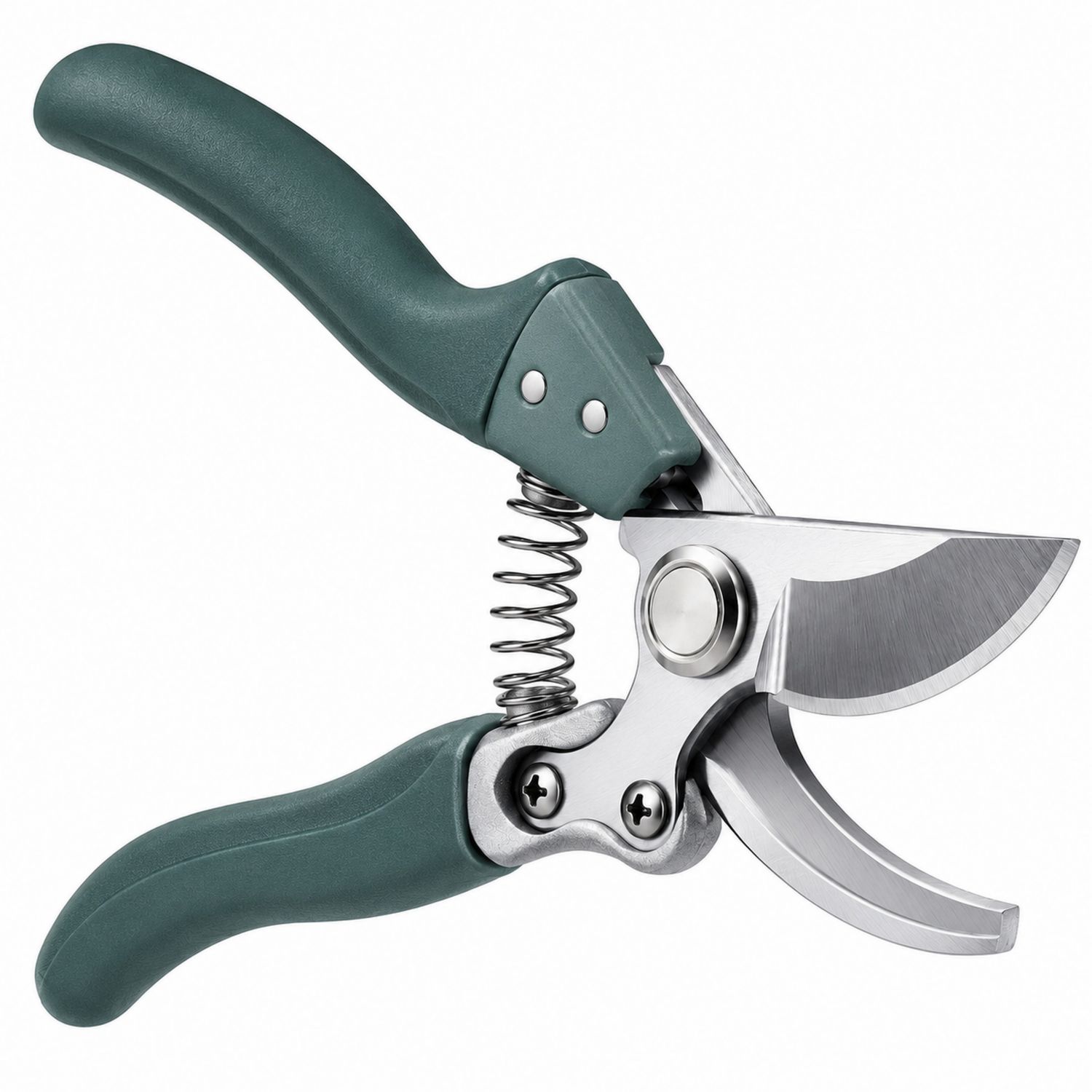 Sécateur de jardinage à ressort, vert