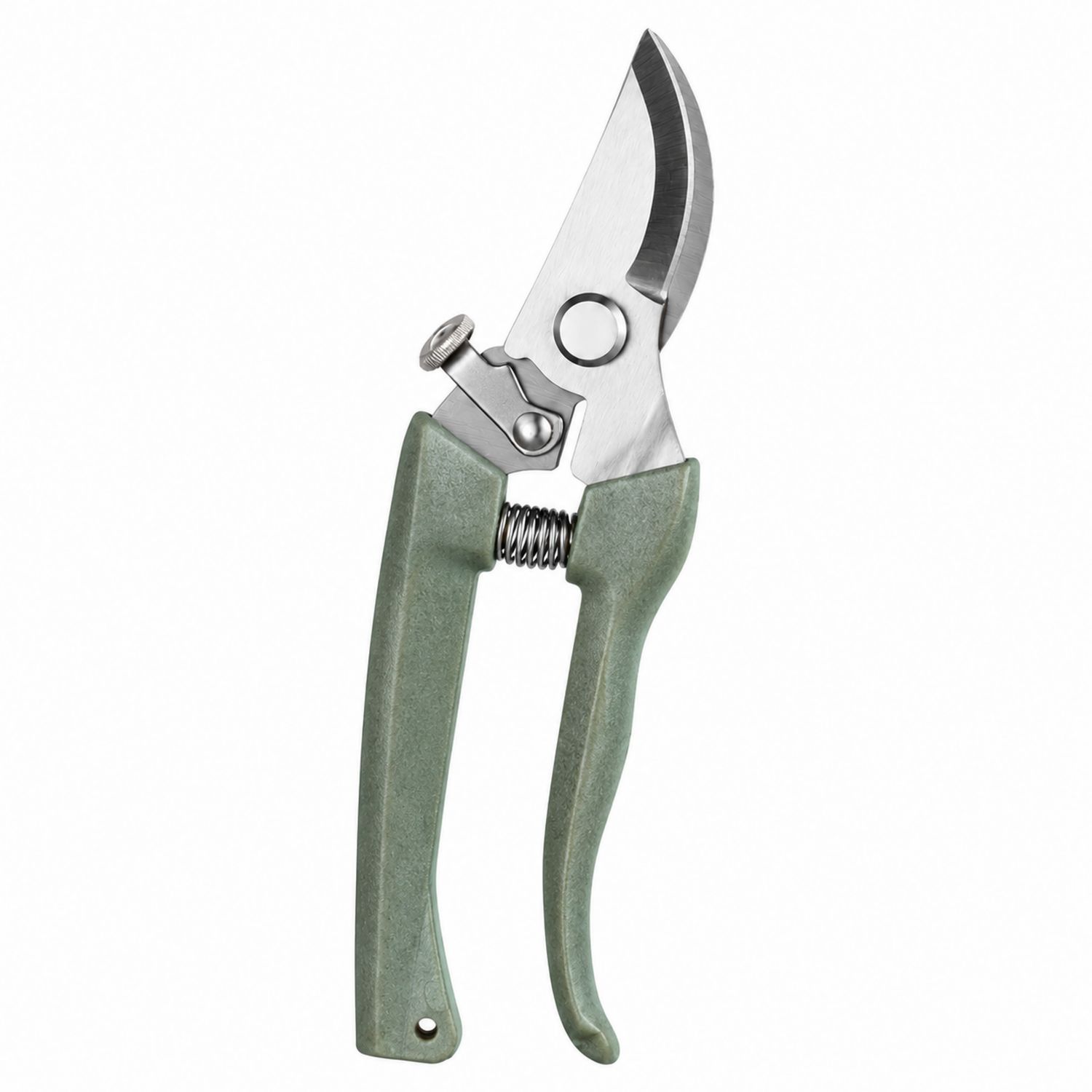 Sécateur de jardinage ergonomique vert 20cm