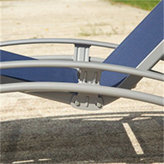 Outdoor Chaise Lounge Chairs Set of 2 - Adjustable Patio Lounge Chairs with Removable Pillow, Aluminum Pool Lounge Chairs with Breathable Textilene Fabric, Poolside Lawn Backyard Recliners