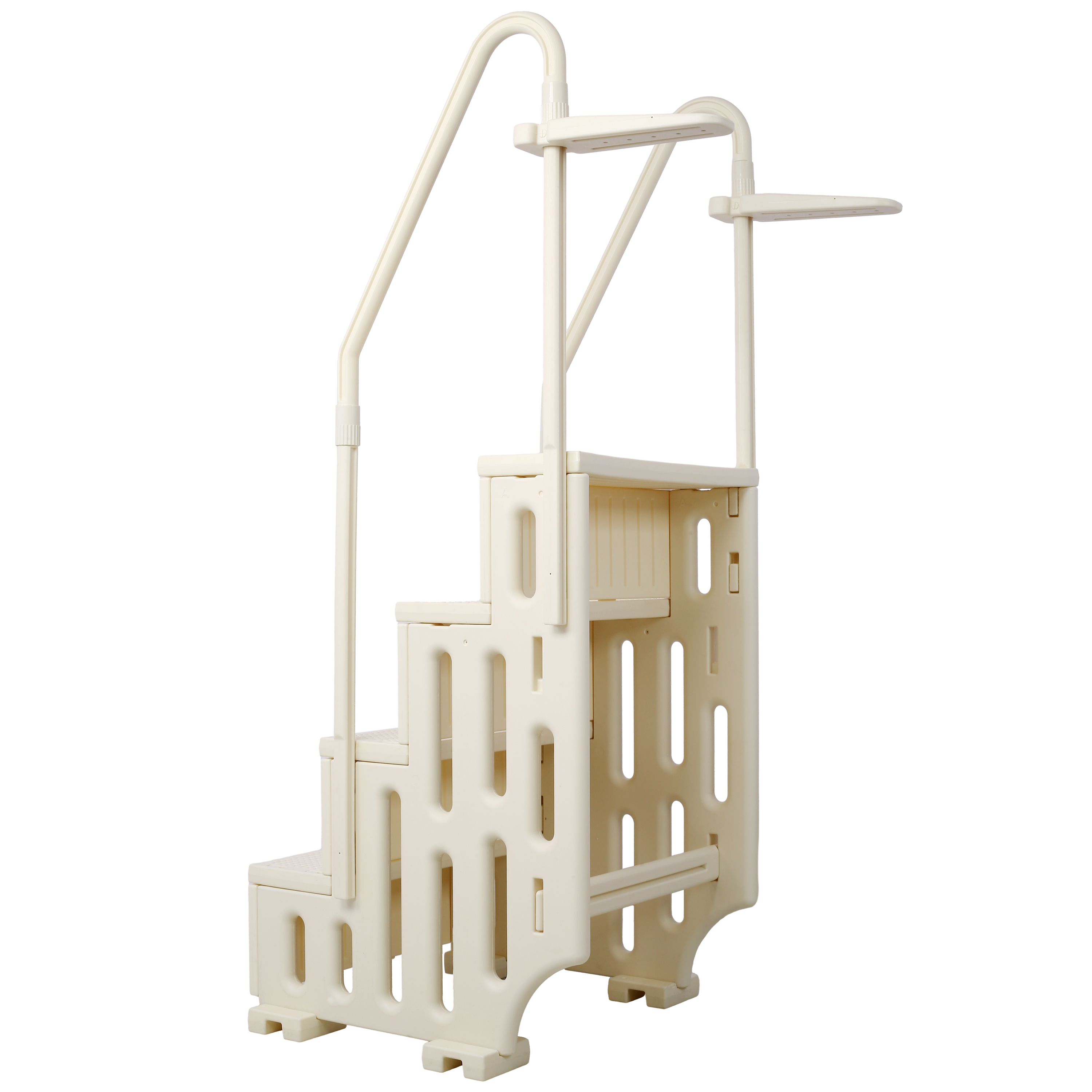 Heavy-Duty 4-Step Pool Ladder for Above Ground Pools with Handrails – Safe and Sturdy Stair Entry System, 400 lbs