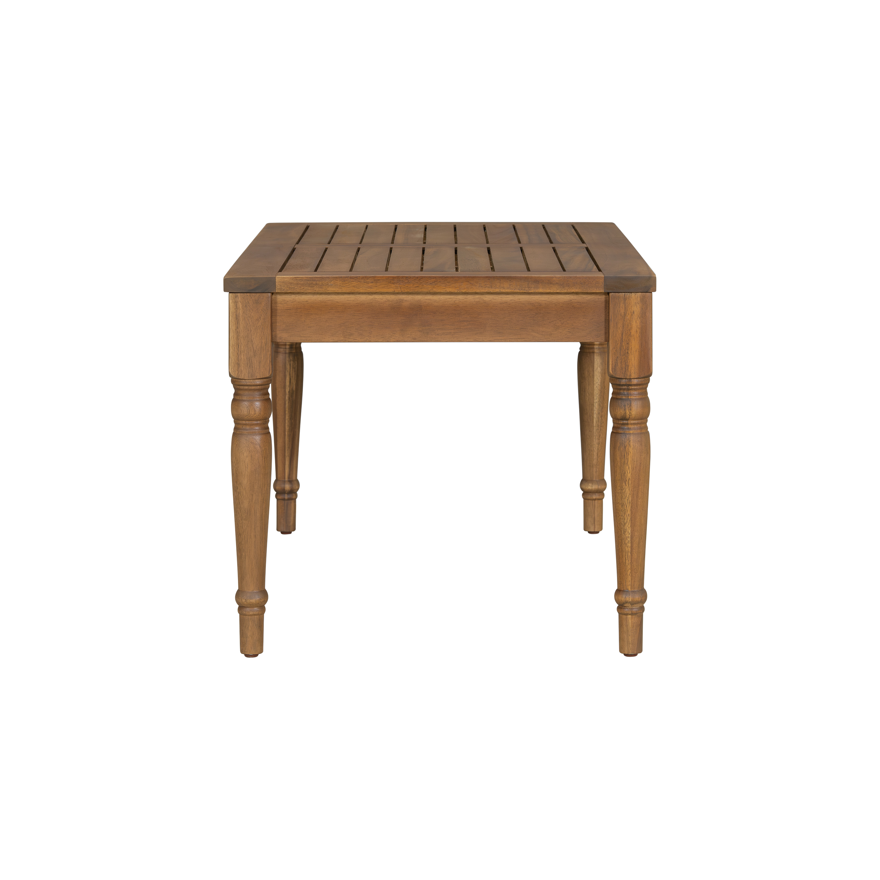 EverCrystal Acacia Wood Outdoor Coffee Table, Classic Patio Coffee Table with Natural Finish for Garden, Backyard & Balcony