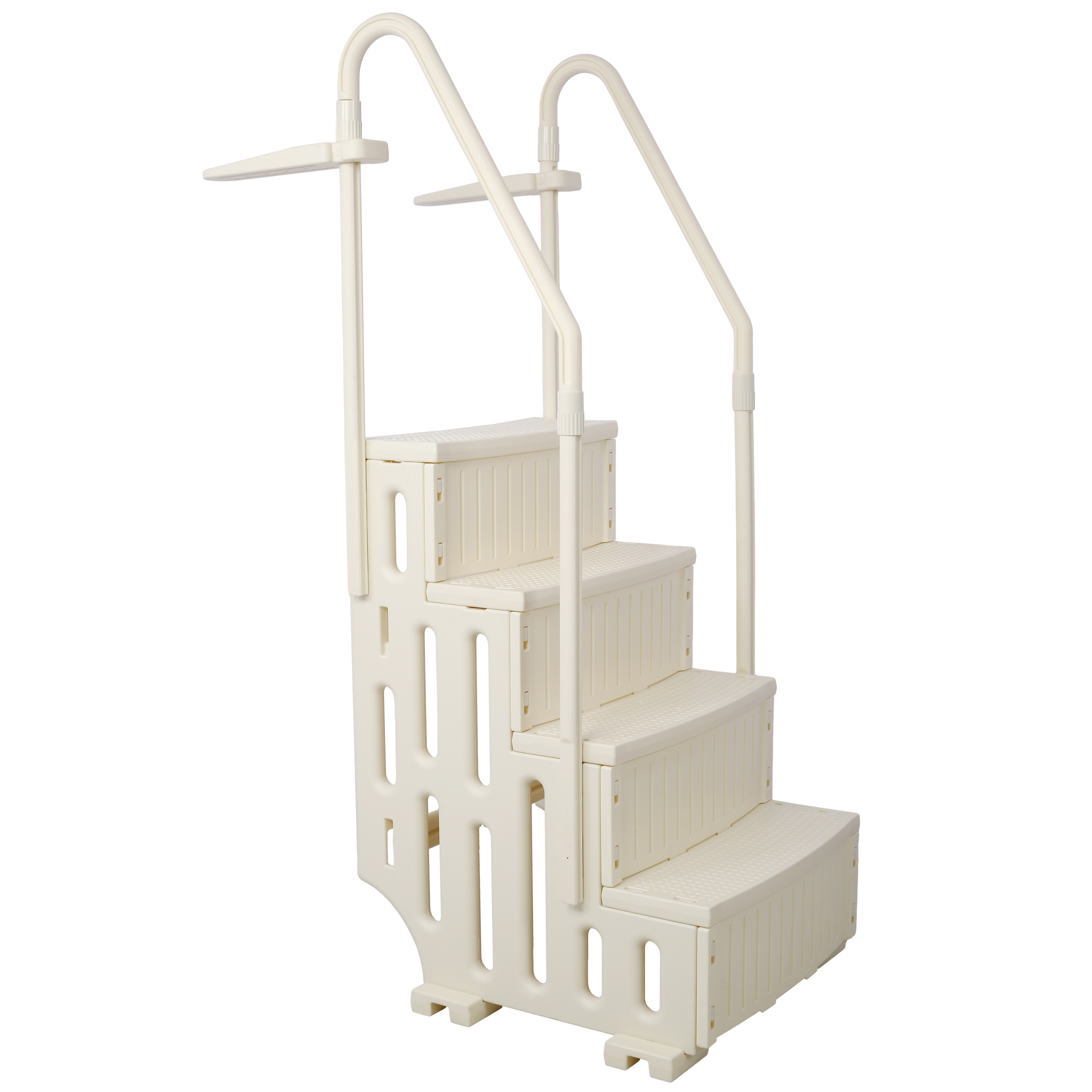 Heavy-Duty 4-Step Pool Ladder for Above Ground Pools with Handrails – Safe and Sturdy Stair Entry System, 400 lbs