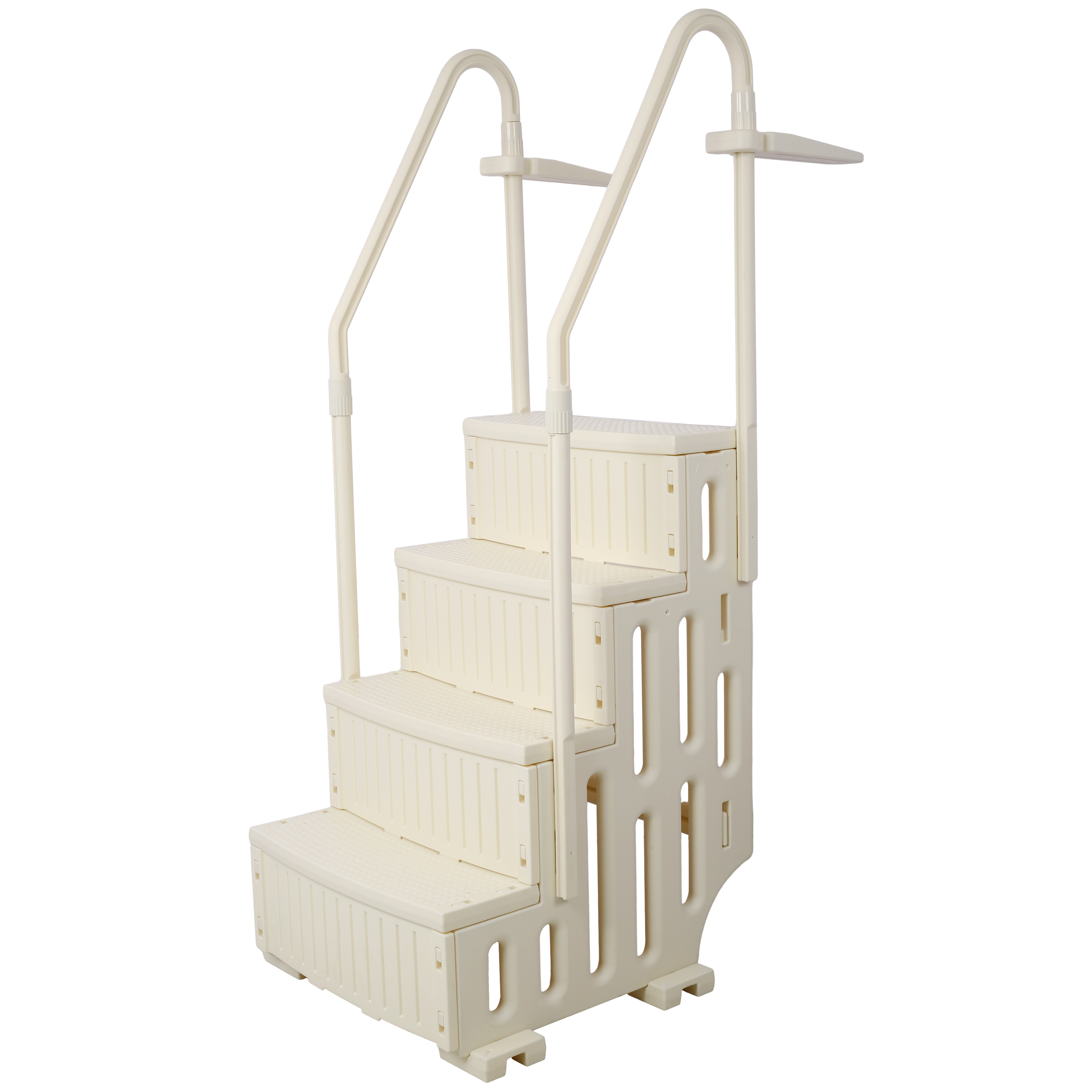 Heavy-Duty 4-Step Pool Ladder for Above Ground Pools with Handrails – Safe and Sturdy Stair Entry System, 400 lbs
