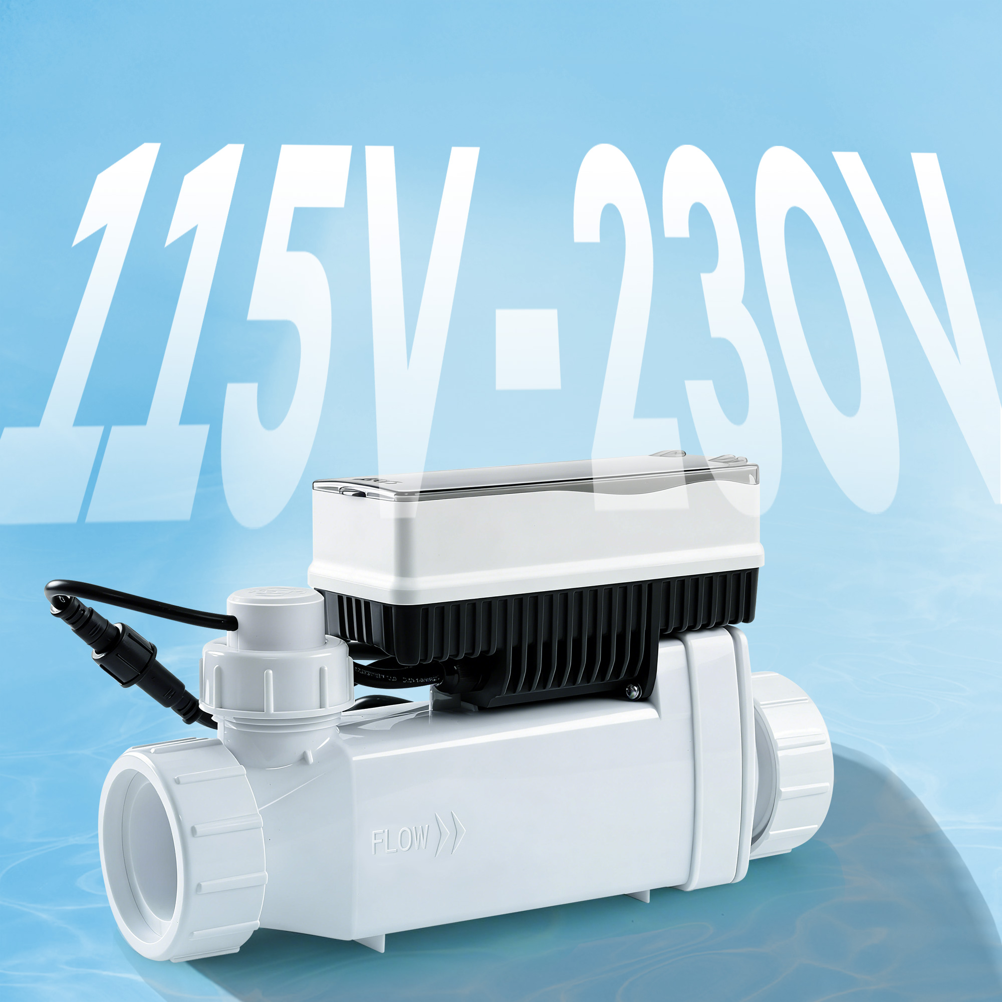 Salt Cell for Pool - Fits for Pentair Salt Cell, Upgraded Flow Switch with Temp/Salinity Sensor, Replacement Salt Cell Chlorine Generator, up to 20,000 Gal Pool