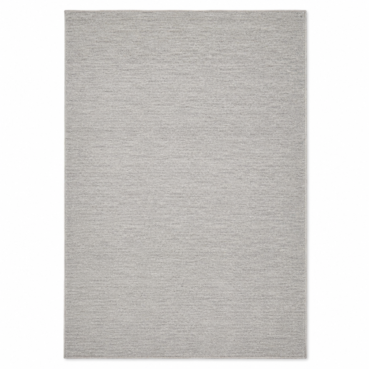 Skandinavischer Kurzflor Teppich Hellgrau 200x300 cm mit ruhiger Struktur