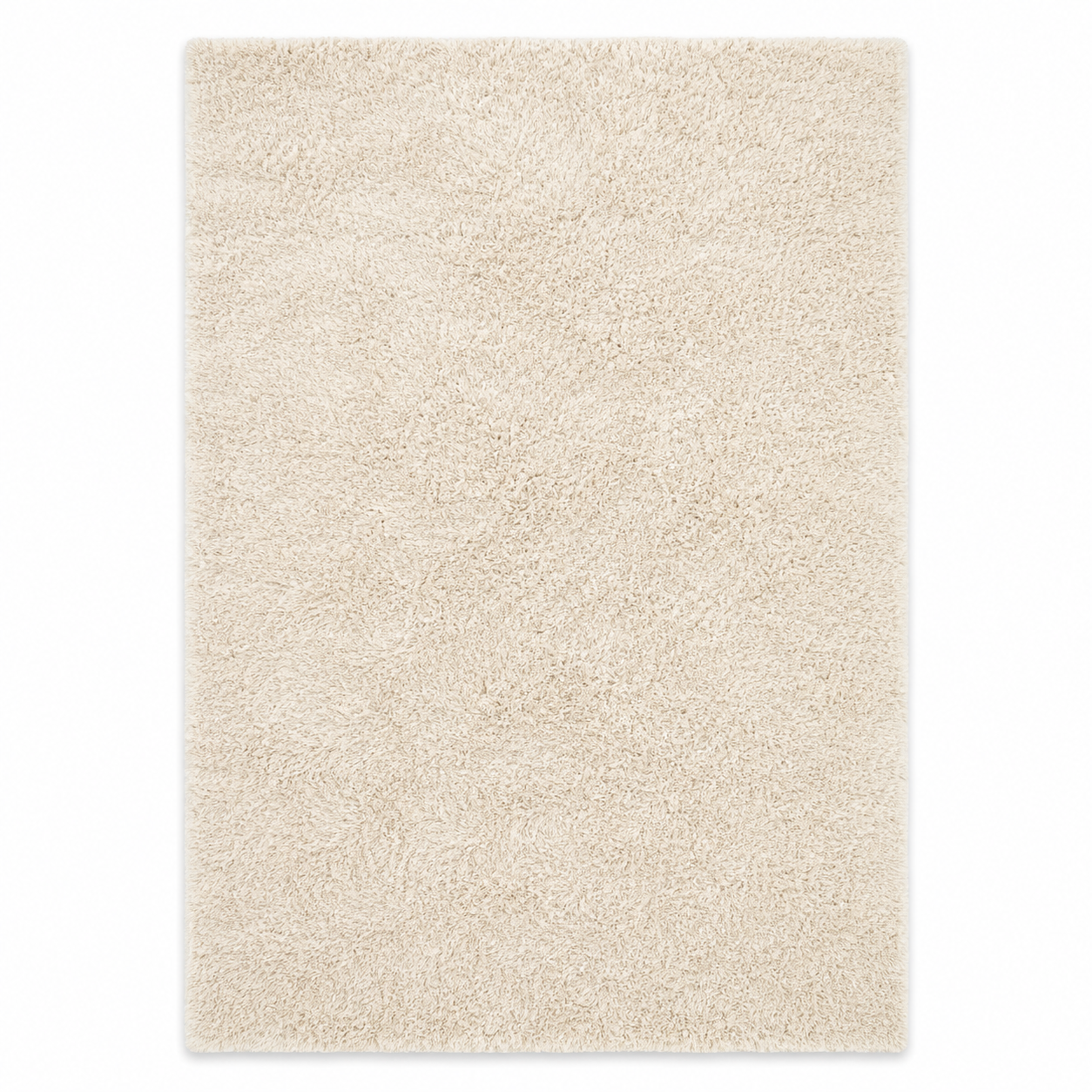 Flauschiger Hochflor Teppich Creme 160x230 cm für gemütliche Wohnbereiche