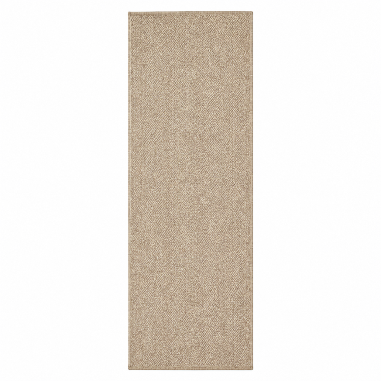 Flachgewebter Läufer Beige 80x250 cm für Flur und Küche-FurnovaLiving