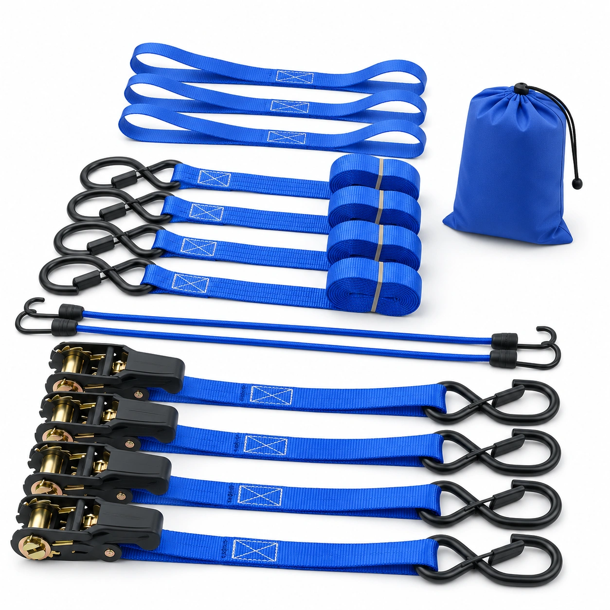 Motorrad Spanngurt Set Blau-arktivahome