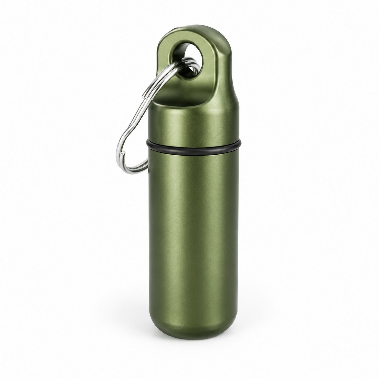 Pastillero de Viaje Verde Oliva con Gancho