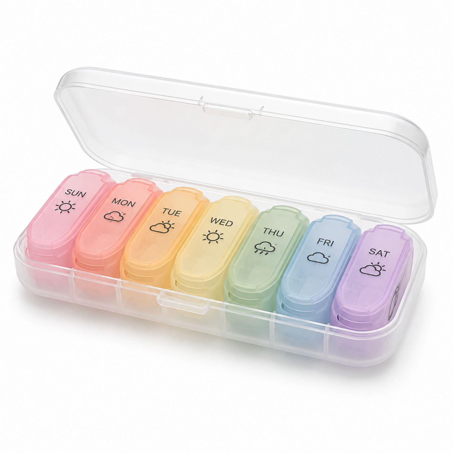 Pastillero Semanal de Colores 7 Días