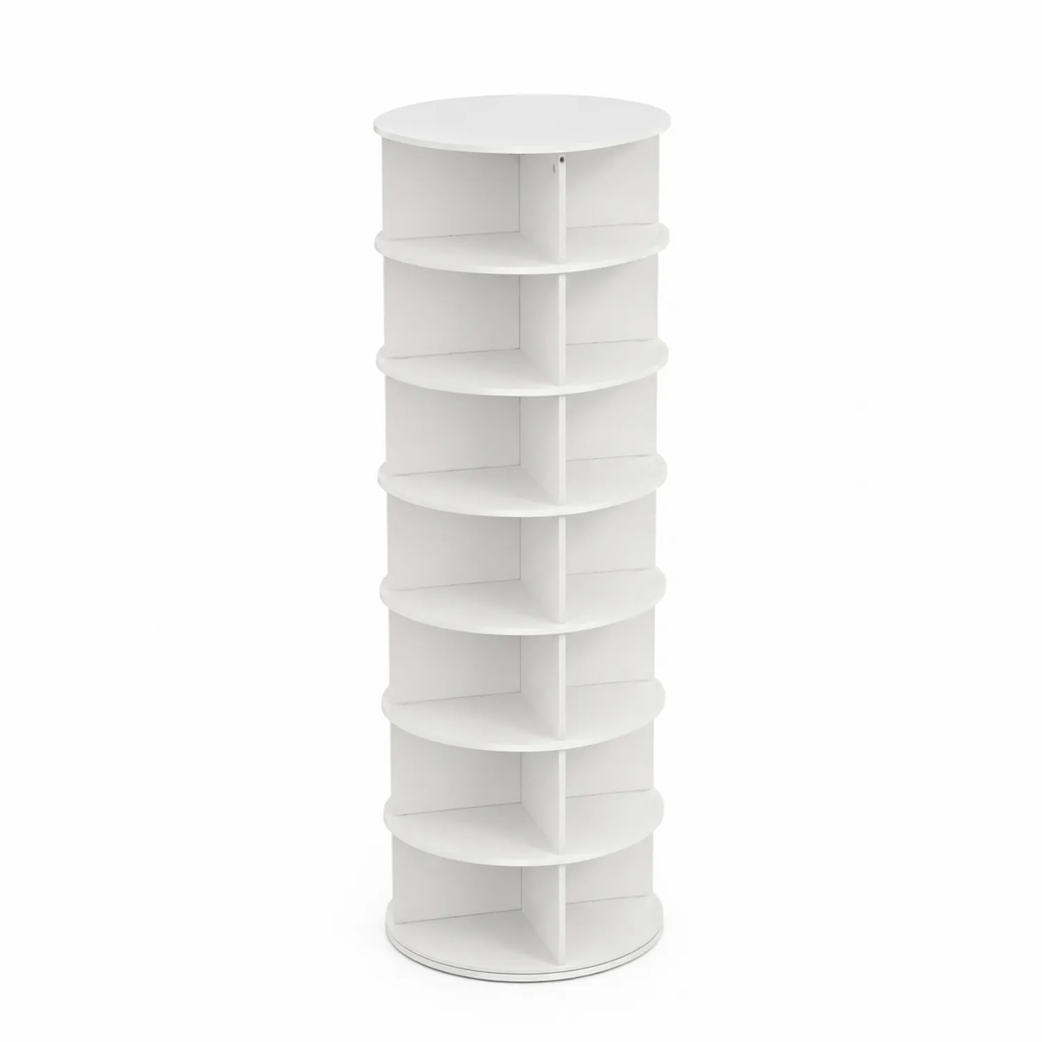 Regał obrotowy biały MDF 150 cm