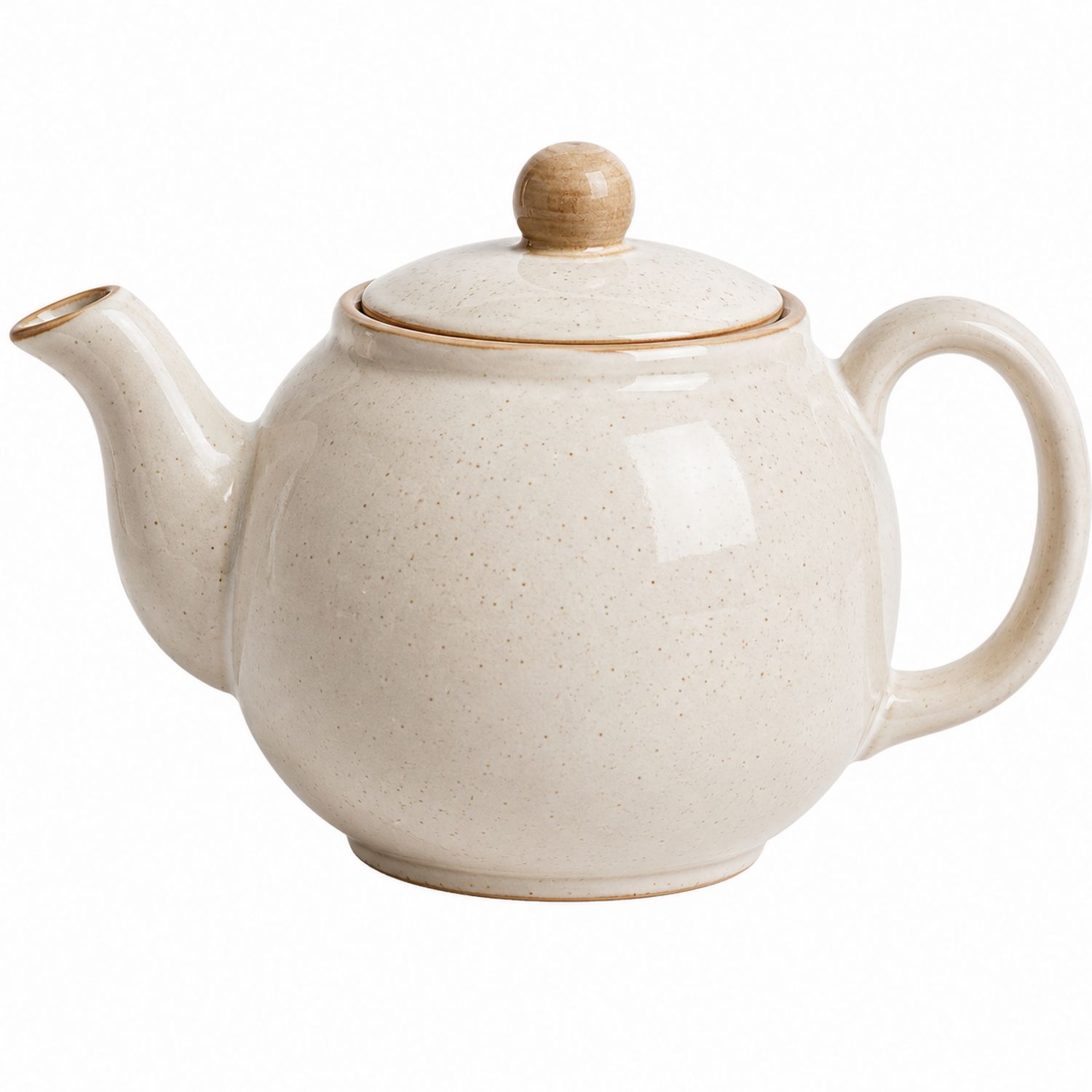 Teiera Classica in Ceramica Beige 750ml-Valnitor