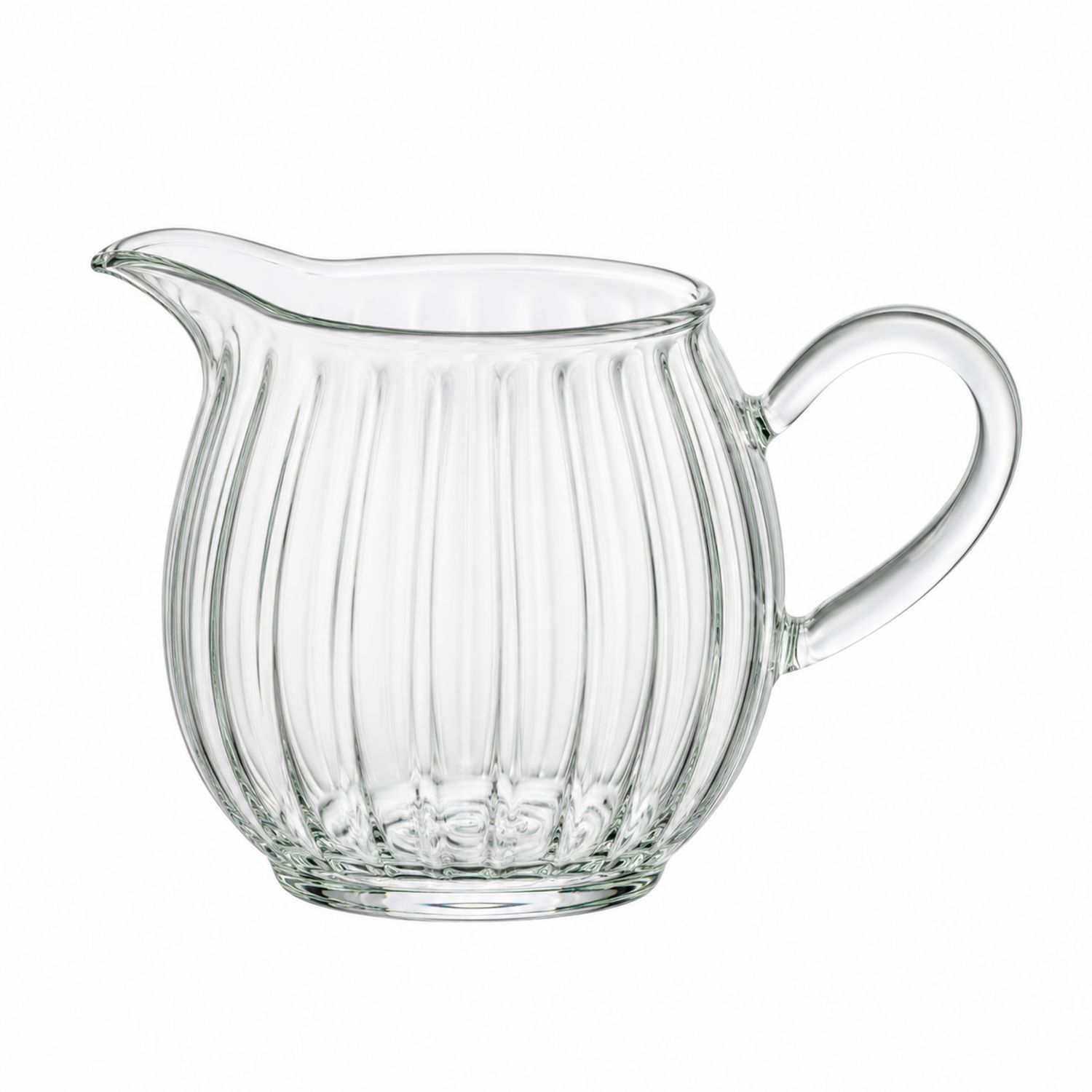 Brocca in Vetro Trasparente con Manico Ergonomico 600ml-Valnitor