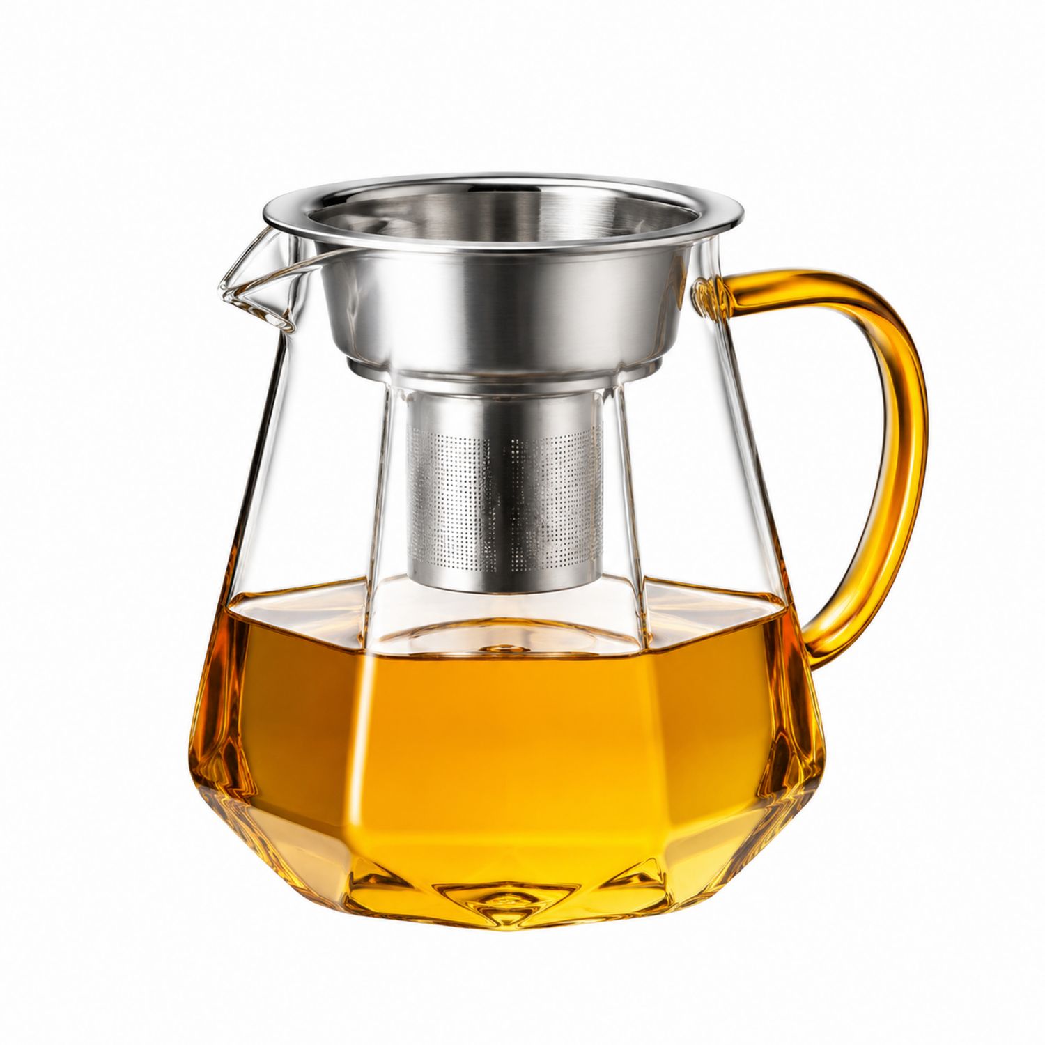 Caraffa in Vetro con Filtro Acciaio per Tè 1000ml-Valnitor