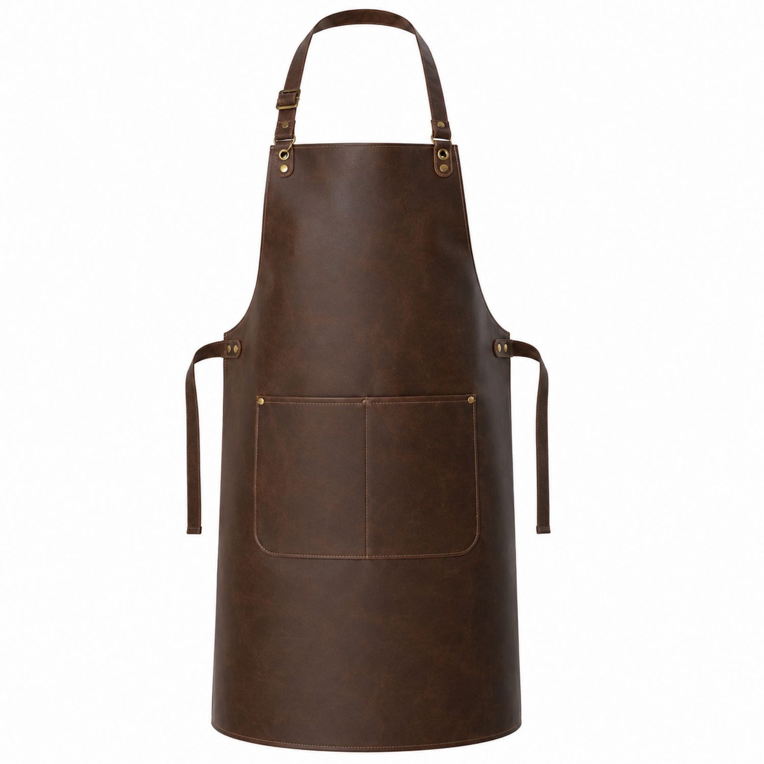 Grembiule da Cucina Marrone con Tasche