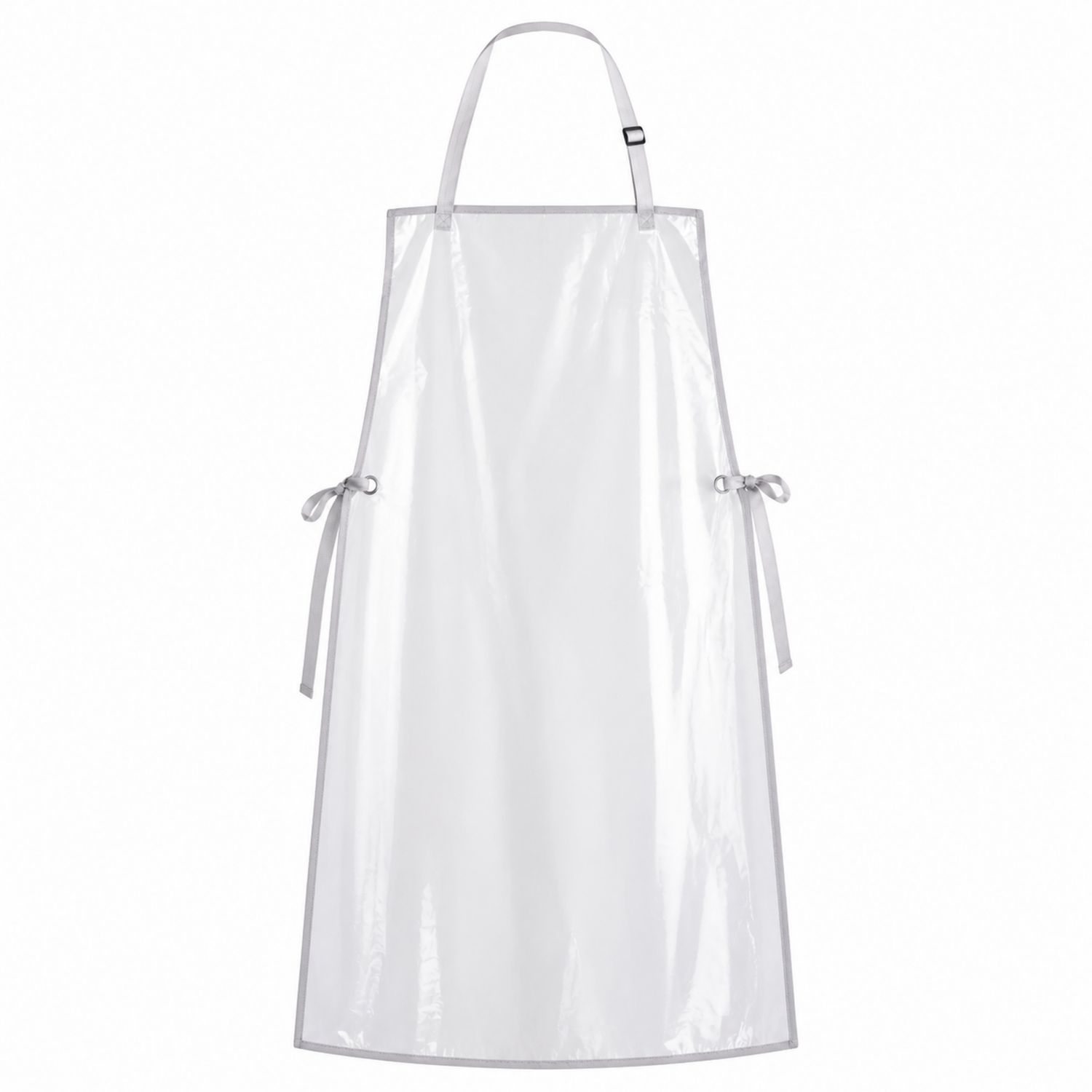Grembiule da Cucina Trasparente con Spalline Regolabili - Grigio