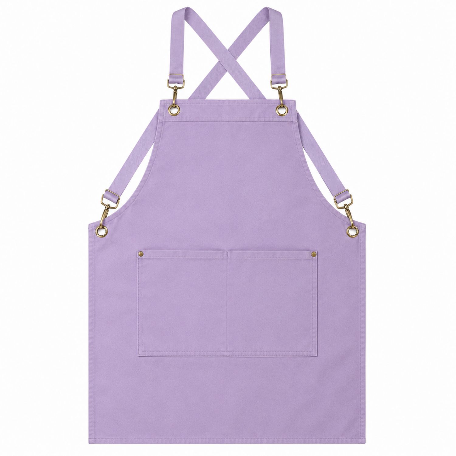 Grembiule da Cucina Regolabile Viola Lilla con Tasche