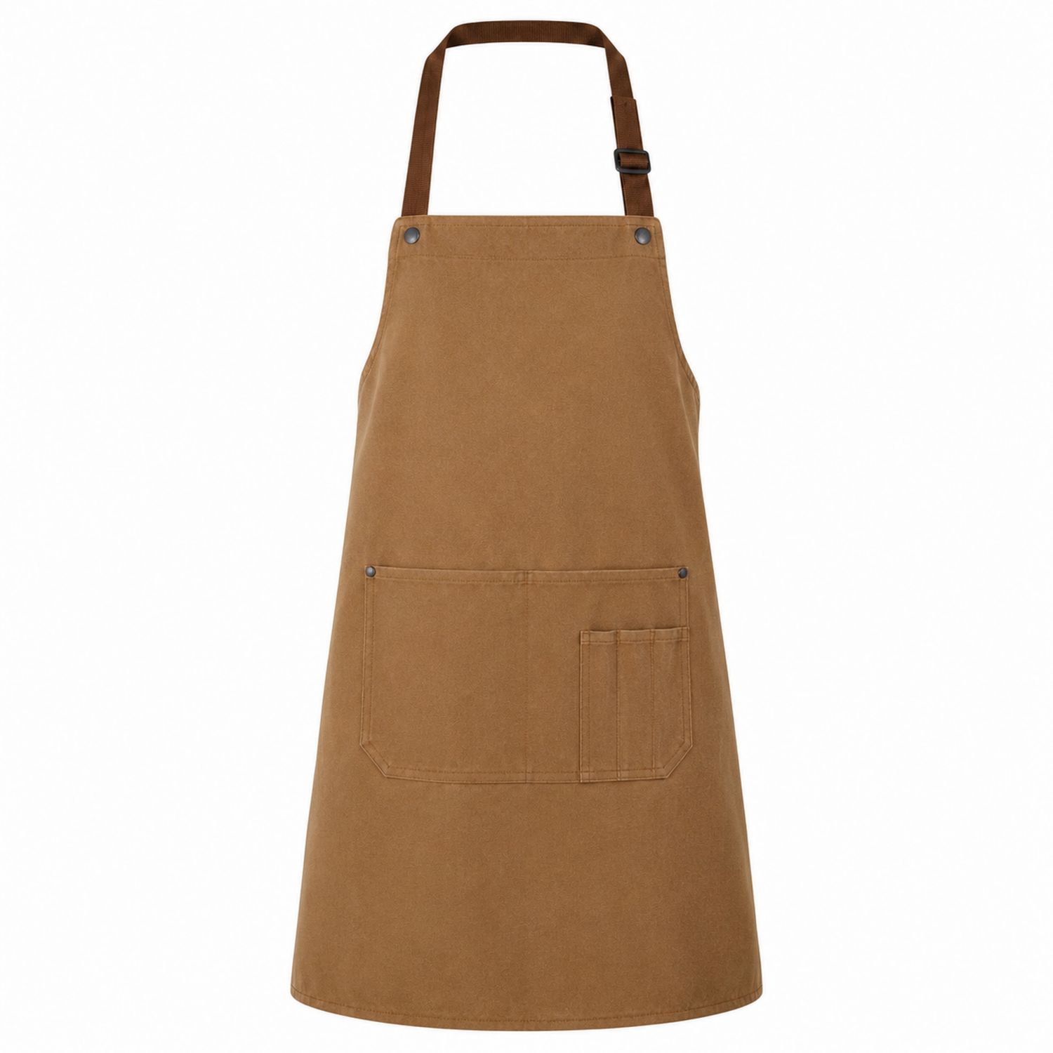 Grembiule Marrone con Tasche Capienti e Cintura Regolabile