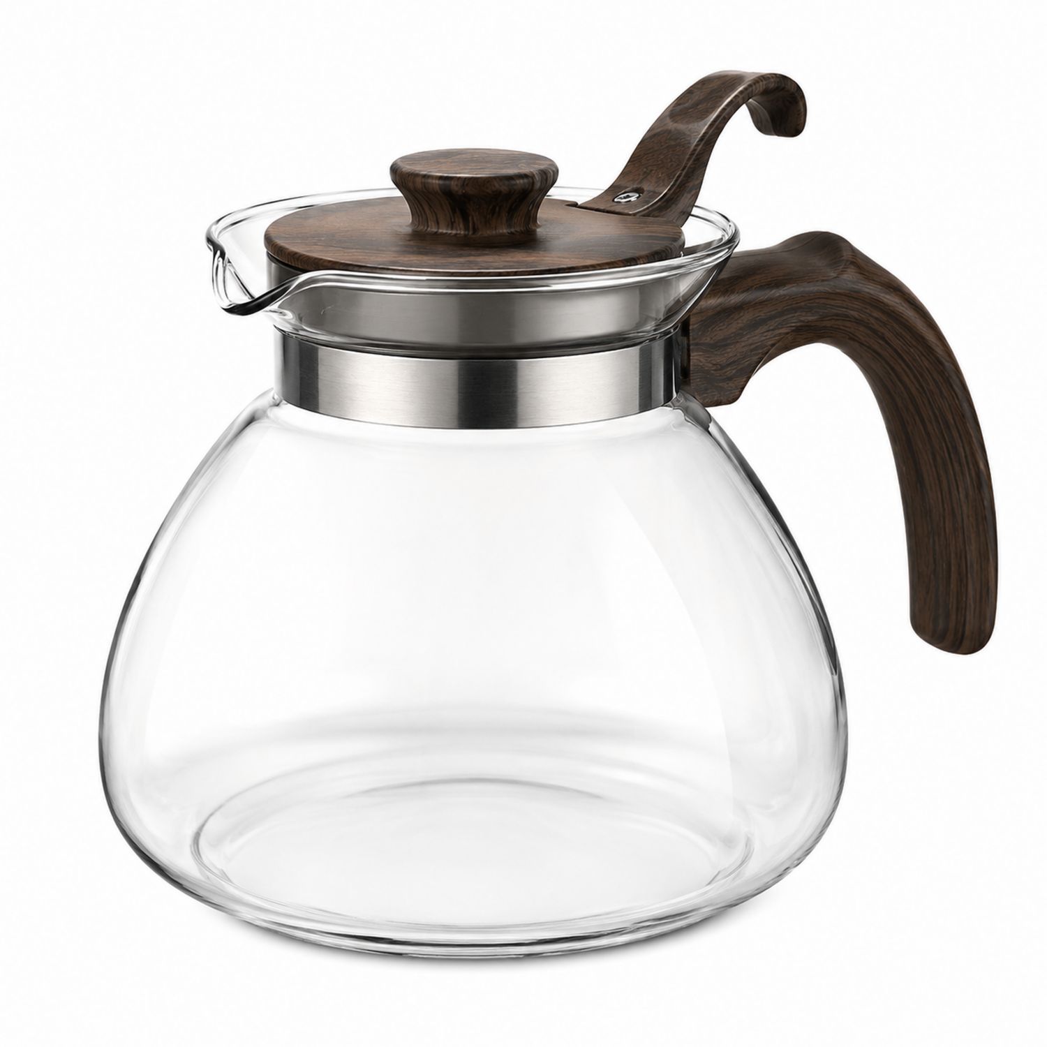 Jarra de Vidrio con Mango de Madera 1200ml