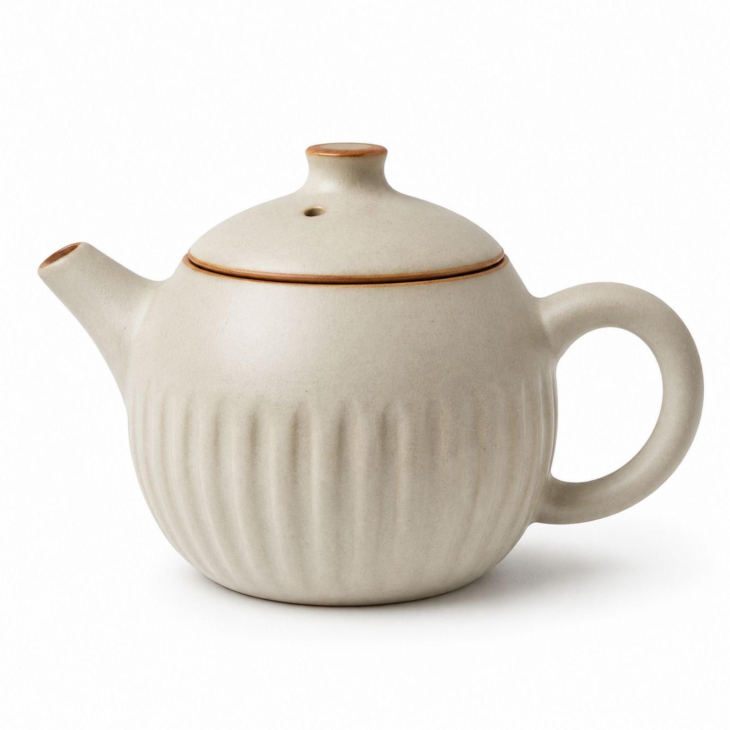 Tetera Beige de Cerámica de 800ml con Estilo Minimalista