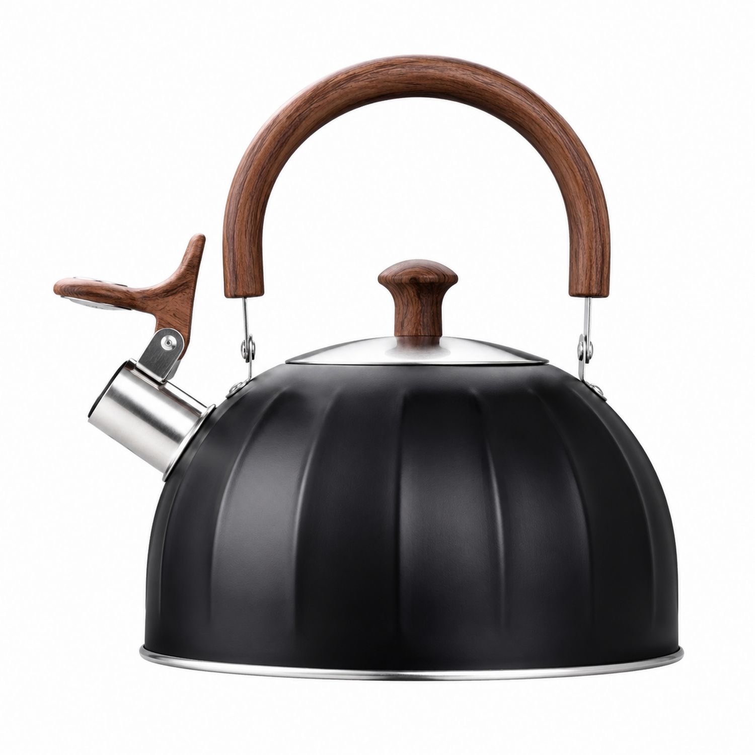Hervidor Negro con Mango de Madera - 1500ml