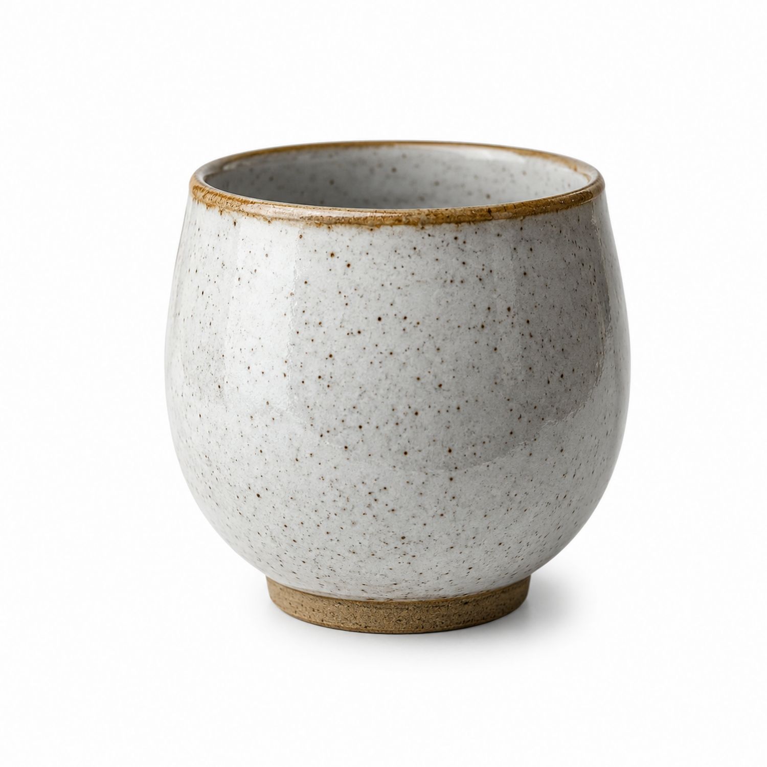 Taza de Cerámica Blanca con Motas Modernas