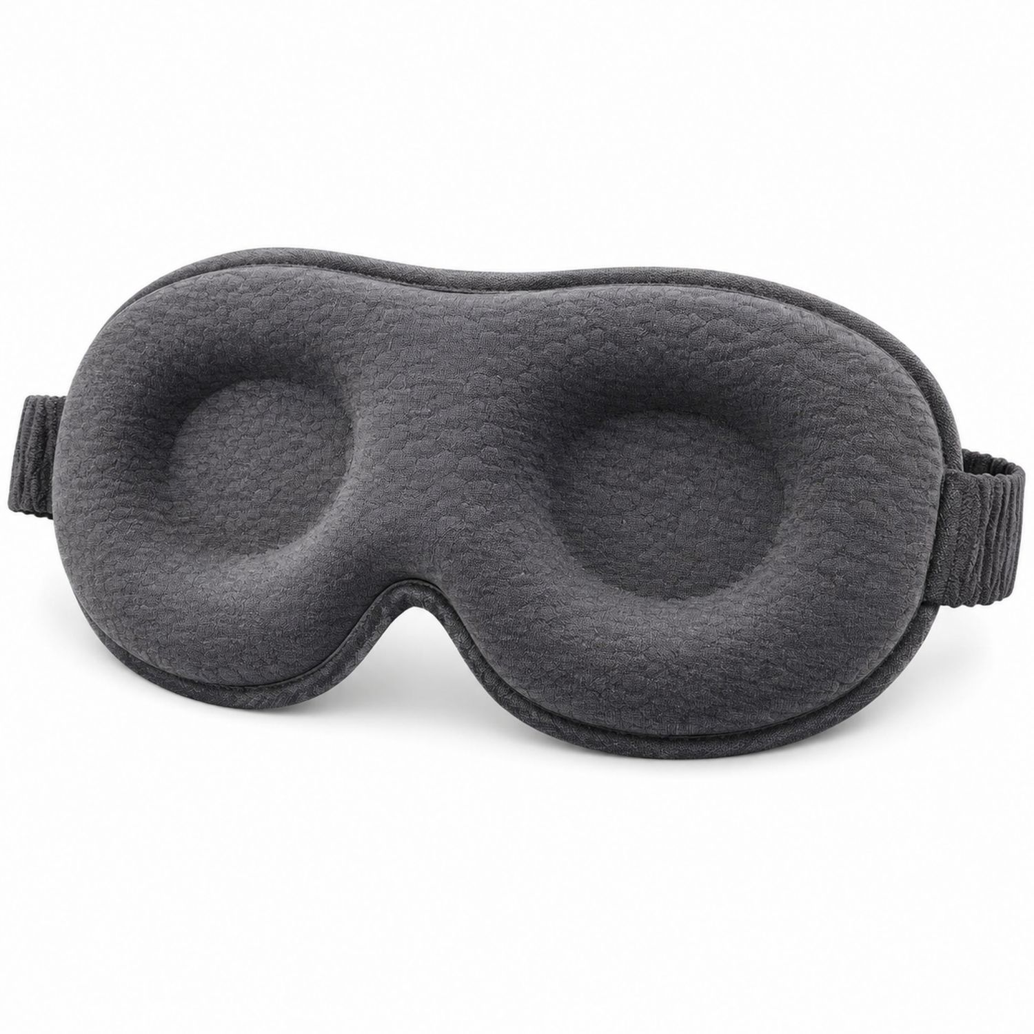 Maschera per Dormire Oscurante Grigia con Fascia Regolabile