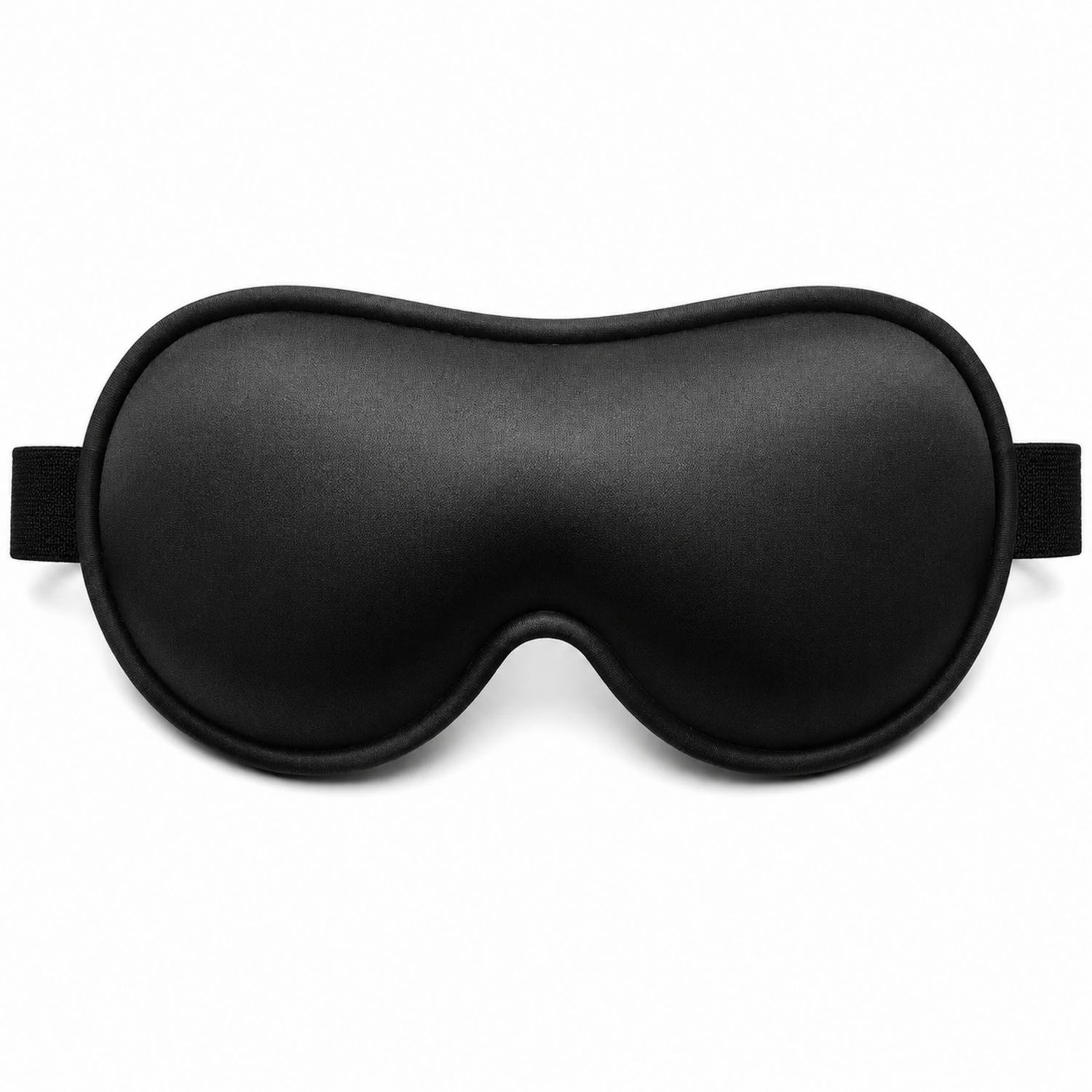 Maschera per Dormire Oscurante Regolabile Nera