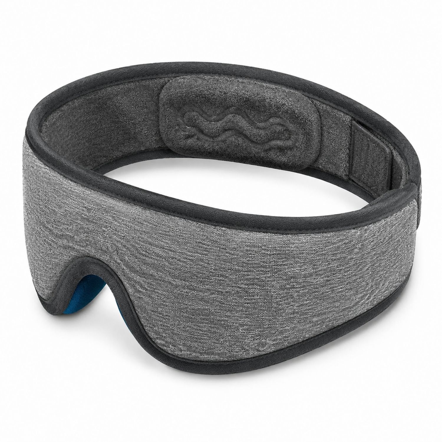 Maschera per Dormire Grigia con Design Oscurante e Banda Regolabile