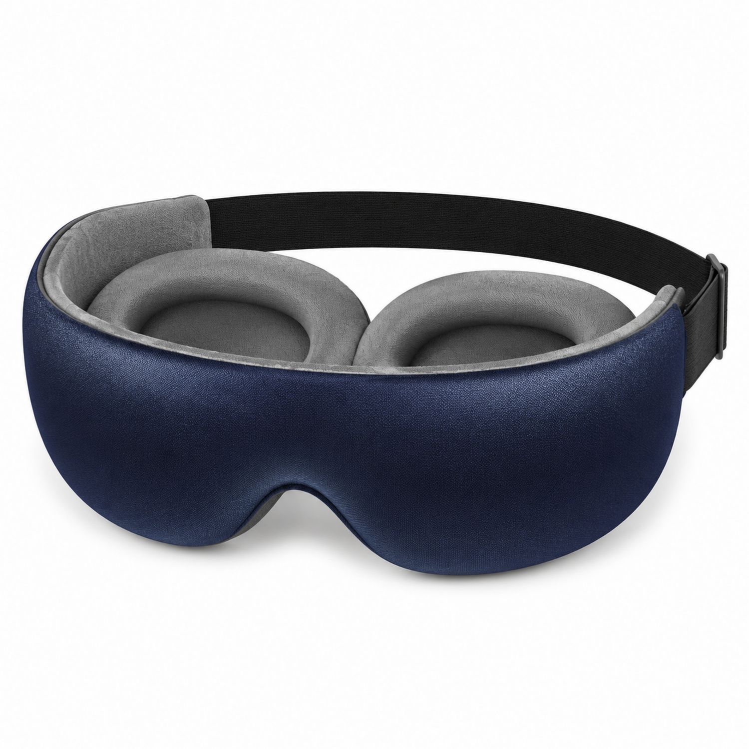 Maschera per Dormire Oscurante Regolabile Blu e Grigio