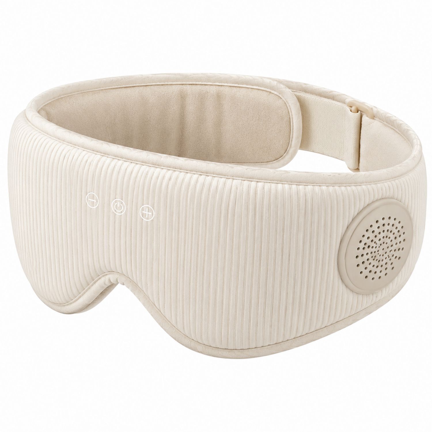Maschera per Dormire con Cuffie Audio Integrate Beige