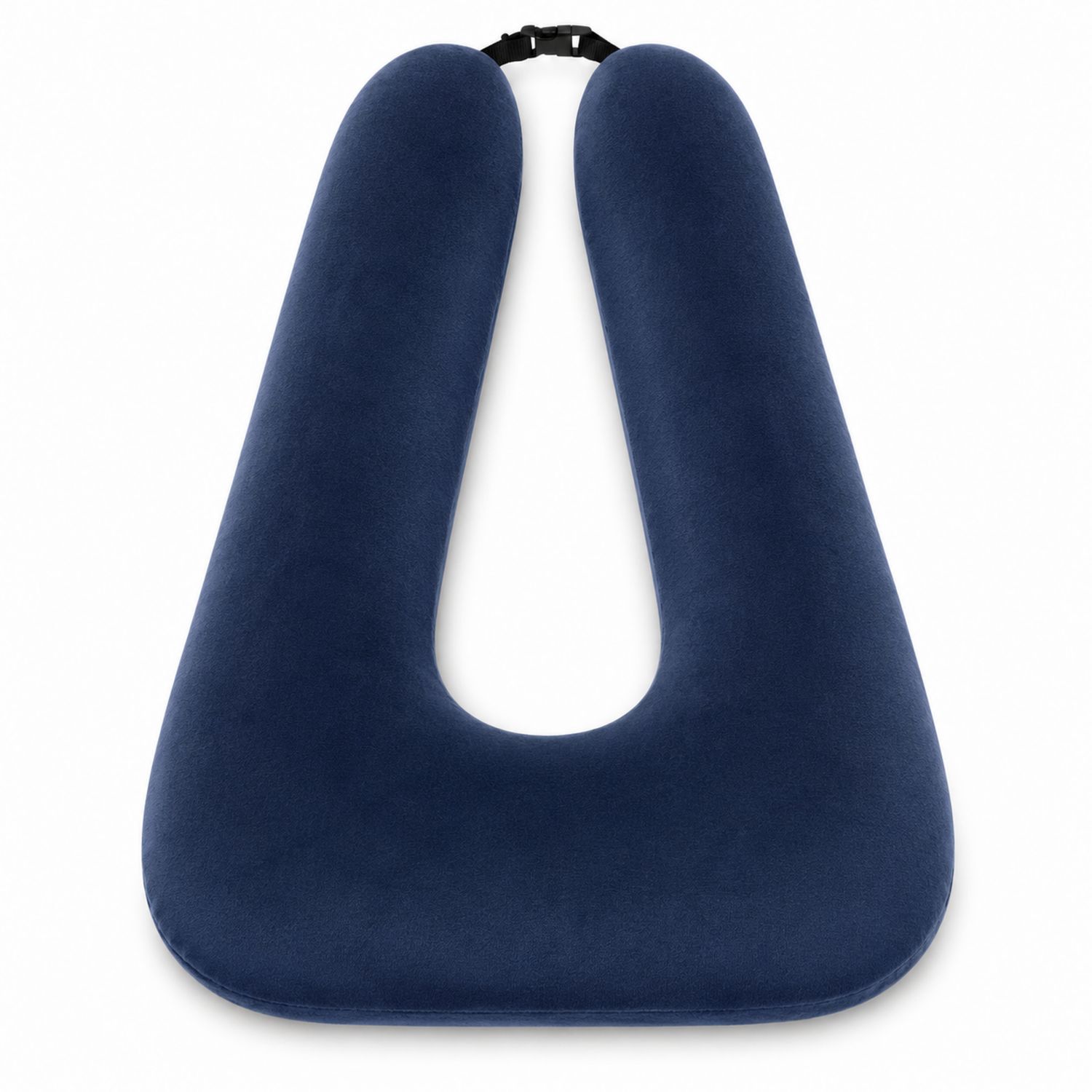 Cuscino a Forma di U per Viaggio Blu Scuro Morbido